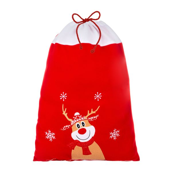 Sacco di Babbo Natale reindeer under the snow 68 cm