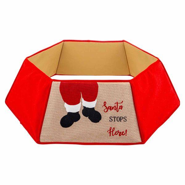 Copri Base Albero di Natale Fermata di Santa 83 cm