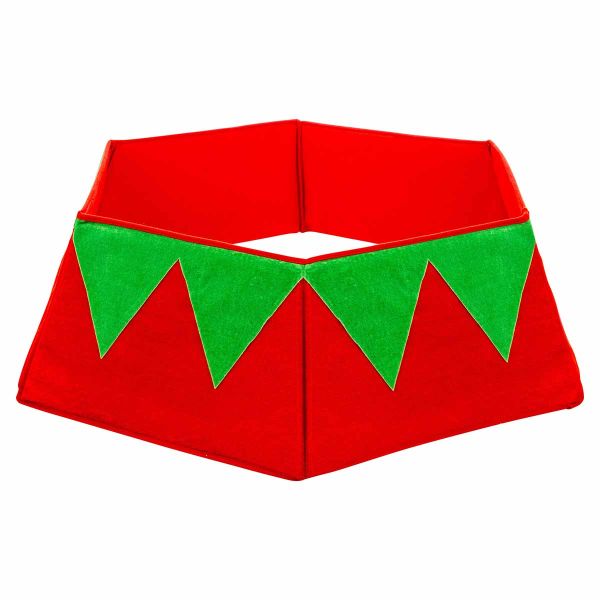Copri Base Albero di Natale Vestito da Elfo 83 cm