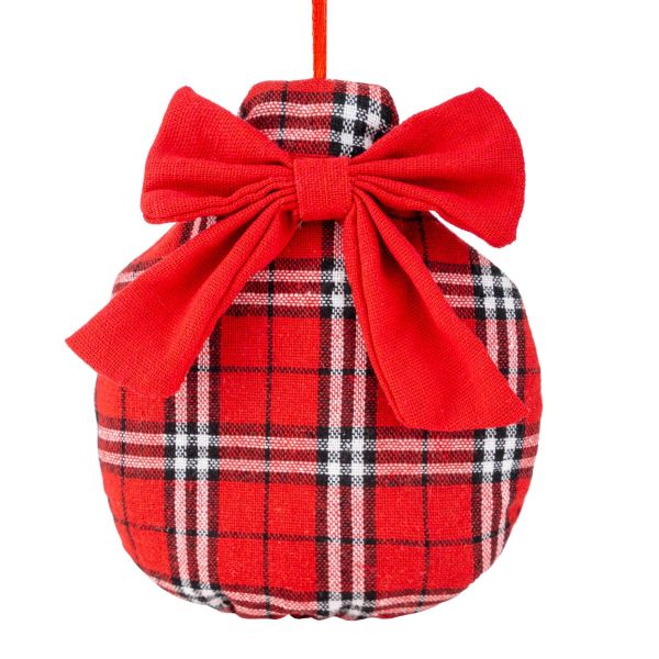 Addobbo Natalizio Tartan Kitchen Ball 14 cm