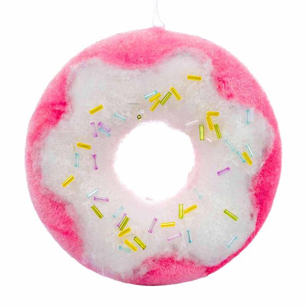 Addobbo Natalizio Sweet Pink Donut 12 cm