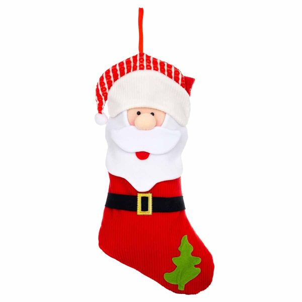 Calza di Natale con pupazzo Sorpresa di Babbo 50 cm