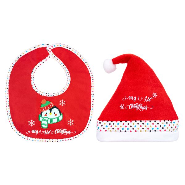 Set Bavetta con cappellino Sweet Arctic Penguin