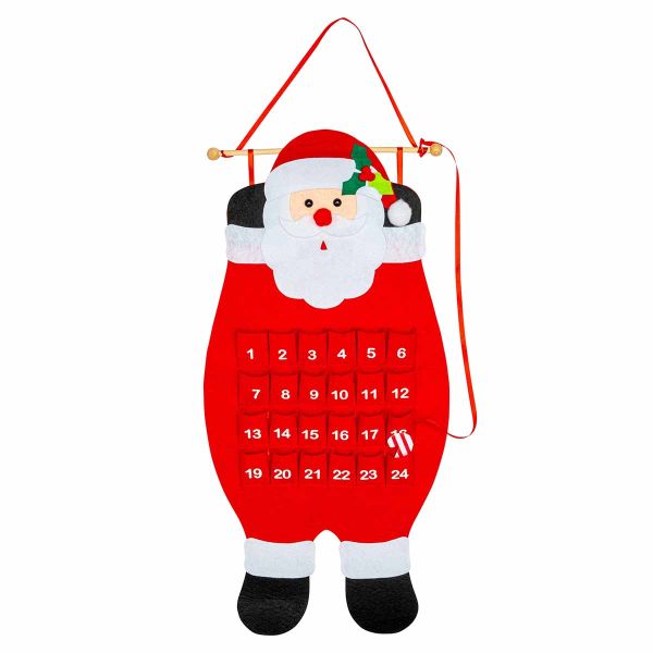 Calendario Avvento La Venuta di Babbo Natale 70 cm