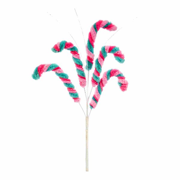 Addobbo Natalizio Bastoncino di Zucchero Pinkberry Dream 25 cm