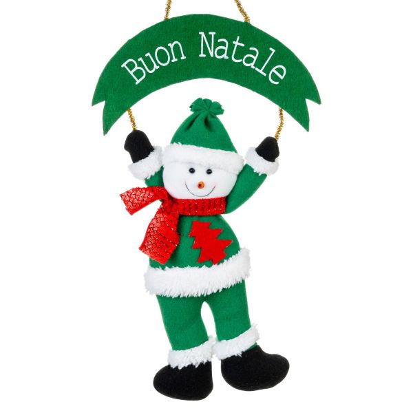 Fuoriporta Natalizio Fir Snowman 40 cm