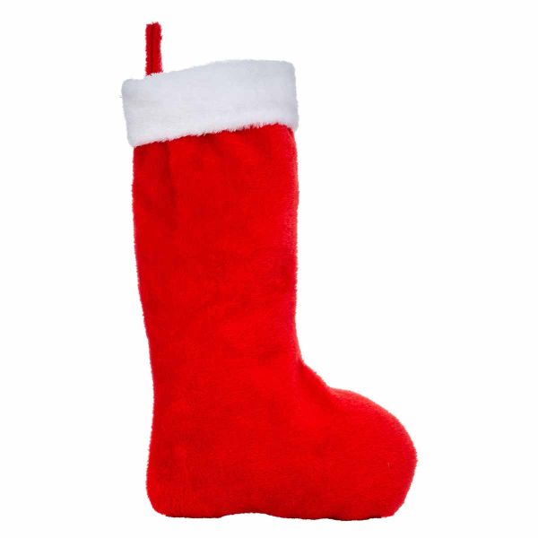 Calza di Natale rossa Racconto del Bosco 38 cm