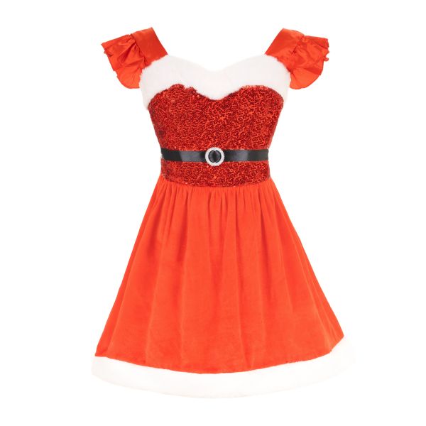Vestito Natalizio Santa Mini Red Dress