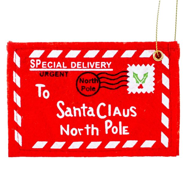 Addobbo Natalizio porta lettera Write to Santa 12 cm