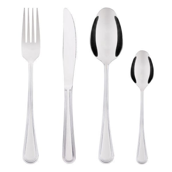 Set di 24 posate in acciaio argento Alimony Spell