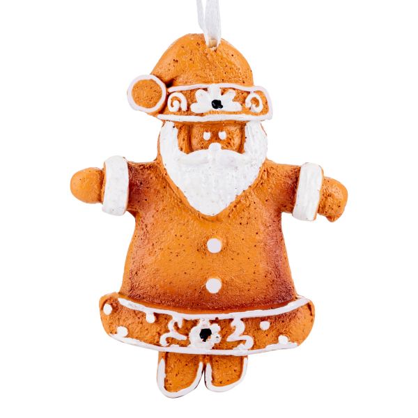 Addobbo Natalizio Gingerbread Father Christmas 8 cm