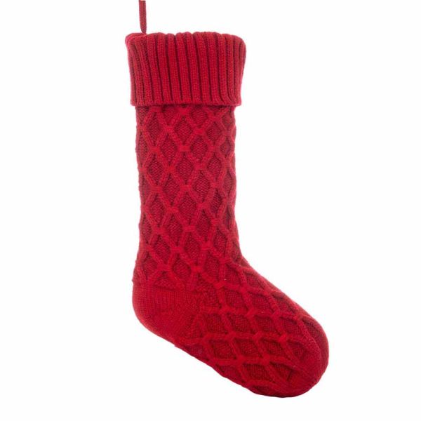 Calza di Natale rossa Portatrice di Dolci Doni 46 cm