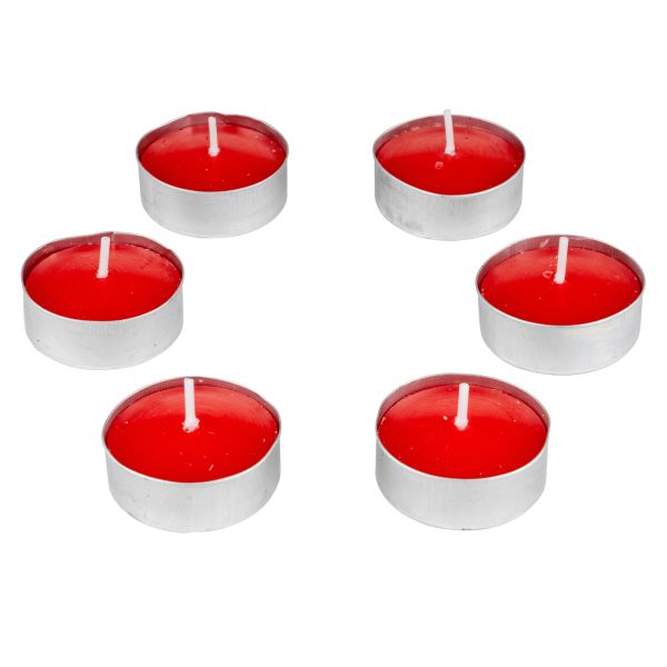Set 6 Candele Tealight Lago dei Rubini