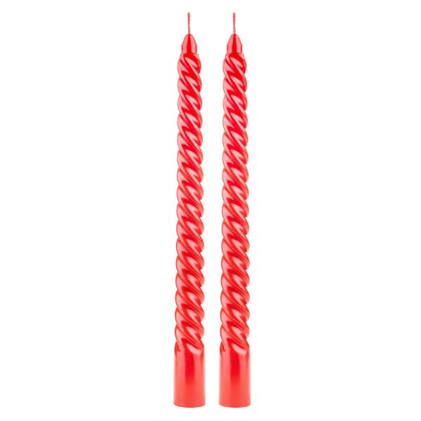 Set 2 Candele Natalizie Ballo delle Fiamme 25 cm