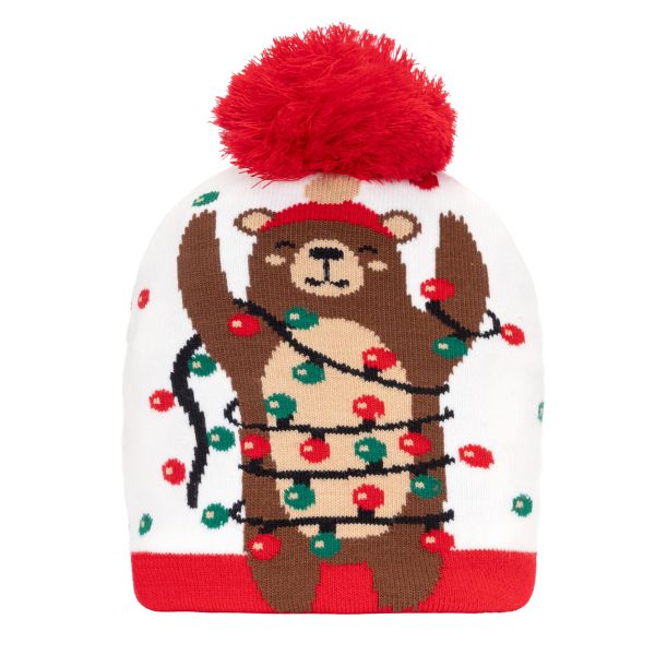 Cappello invernale natalizio Lights Loving Bear