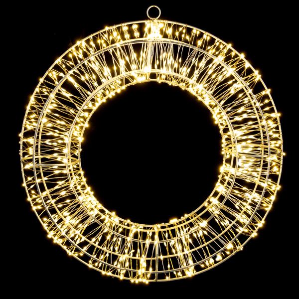 Fuoriporta Natalizio Magical Circle of Lights 960 Led - 38 cm