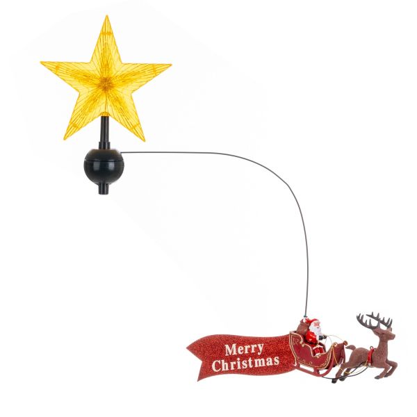 Puntale per Albero di Natale Shining Star with Wandering Sleigh