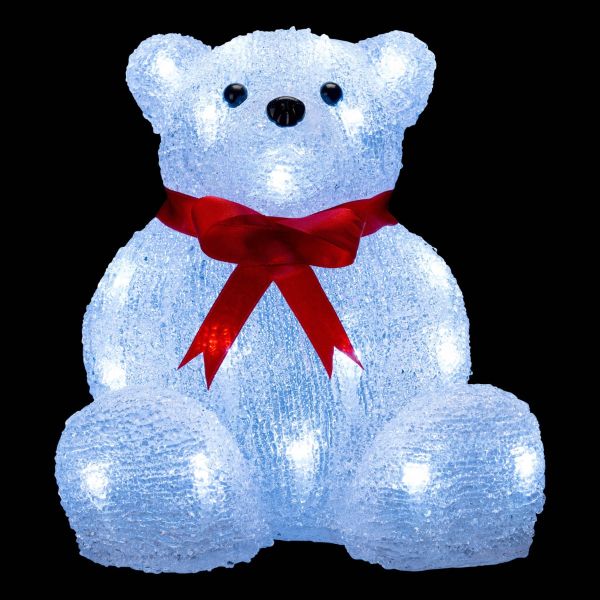 Orso Luminoso Victor Polaris 24 Led 20 cm - Bianco freddo