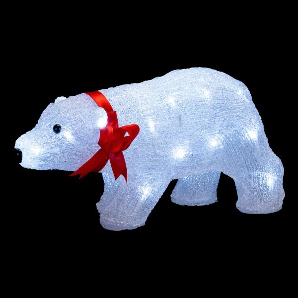 Orso Luminoso Viator Temporis 24 Led 34 cm - Bianco freddo