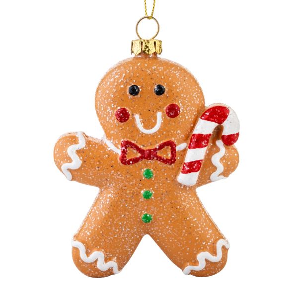 Addobbo Natalizio Candy Cane Gingerbread Man 12 cm
