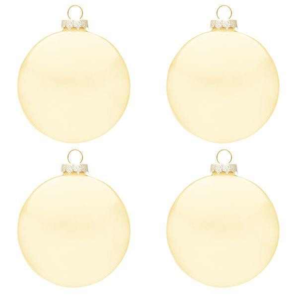 Set 4 Palline di Natale in vetro Incantesimo di Elfo 10 cm