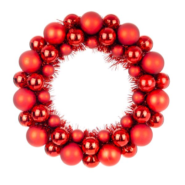 Ghirlanda Natalizia Red Enchanted Balls 36 cm