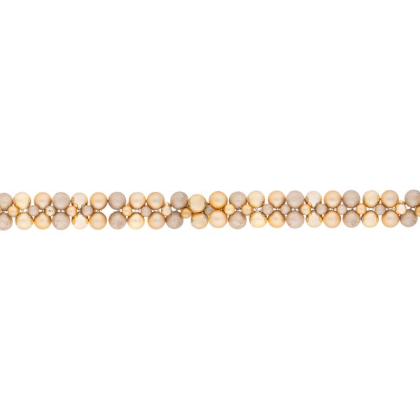 Festone di Natale di Palline oro Risveglio della Stella 180 cm