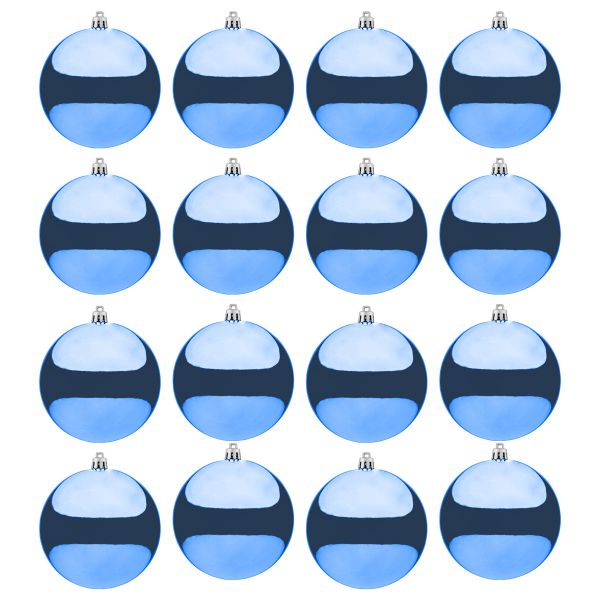 Set 16 Palline di Natale blu Gioielli della Notte 8 cm