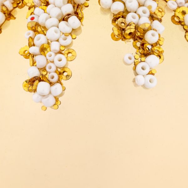 Pallina di Natale in vetro Golden Court Jewel 8 cm