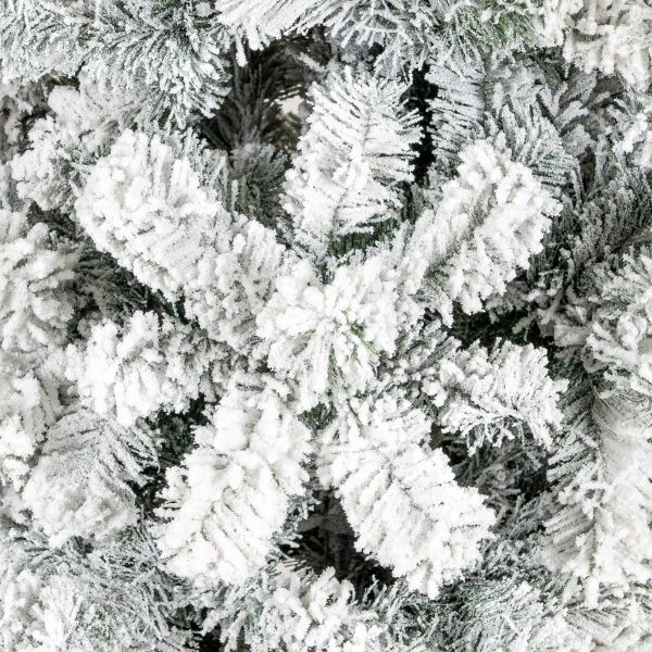 Albero di Natale slim innevato artificiale Velan-180 cm