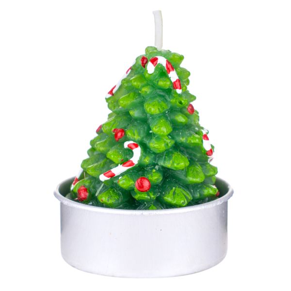 Set 6 Candele Tealight Albero di Natale Every Berry a Wish 5 cm