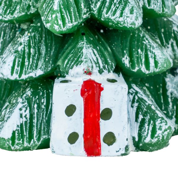 Candela Albero di Natale Snowy Wonder on Ice 12 cm