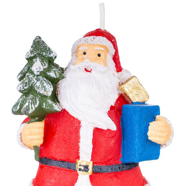 Candela Babbo Natale e gli Abeti dei Ricordi 12 cm