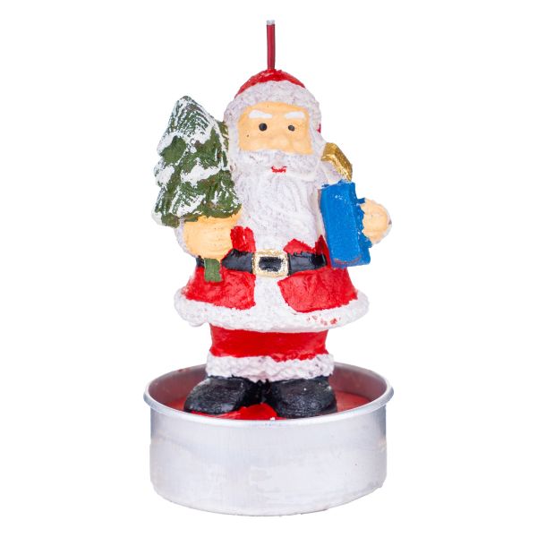 Set 6 Candele Tealight Santa on a Christmas Tree Mission 7 cm