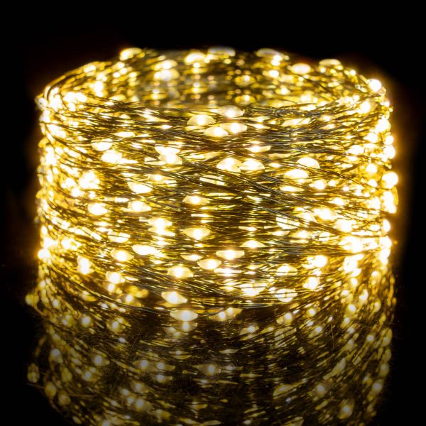 Catena luminosa Antilia 100 Micro Led 10 Mt - Bianco Caldo