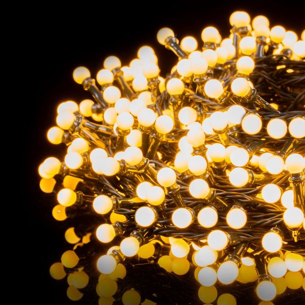 Catena luminosa Lyra 500 Led Ball 25 Mt - Bianco Caldo
