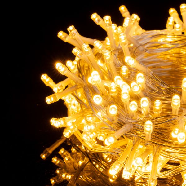 Catena luminosa Perseus  300 Led 15 Mt - Bianco Caldo