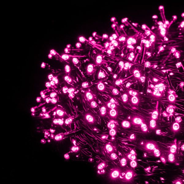 Catena luminosa Pegasus  1000 Led 50 Mt - Rosa