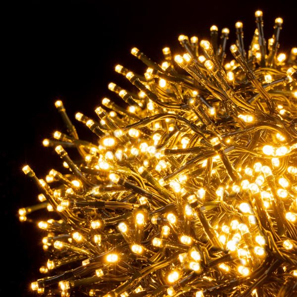 Catena luminosa cluster Virgo 2000 Led 40 Mt - Bianco caldo