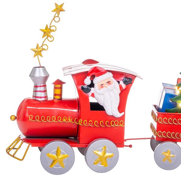 Babbo Natale e il Treno Volante dei Desideri 39 cm