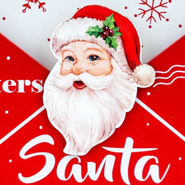 Addobbo Natalizio porta lettera Notizie per Santa 18 cm