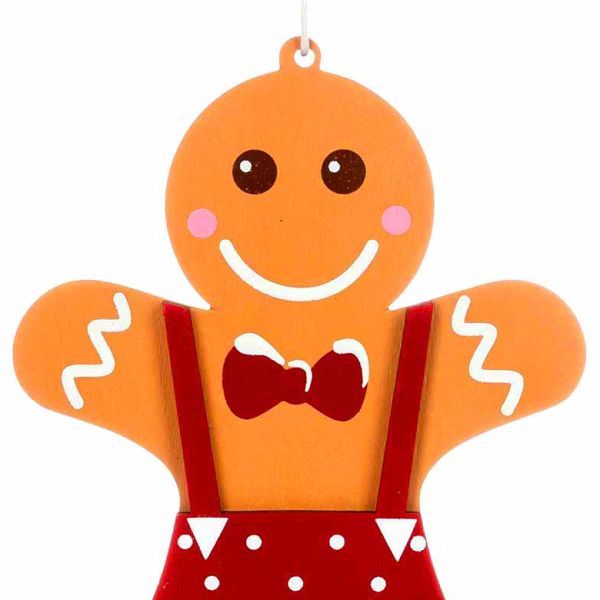 Addobbo Natalizio Gingerbread Man Sweet Papillon 13 cm