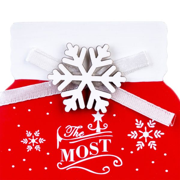 Scritta Natalizia Wonderful Time 15 cm