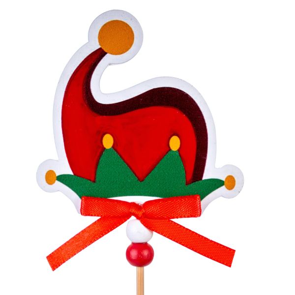 Addobbo Natalizio Placeholder Red Elf Hat 28 cm