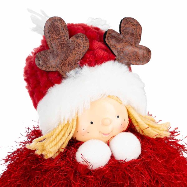 Bambino in rosso con frange Hild 18 cm 