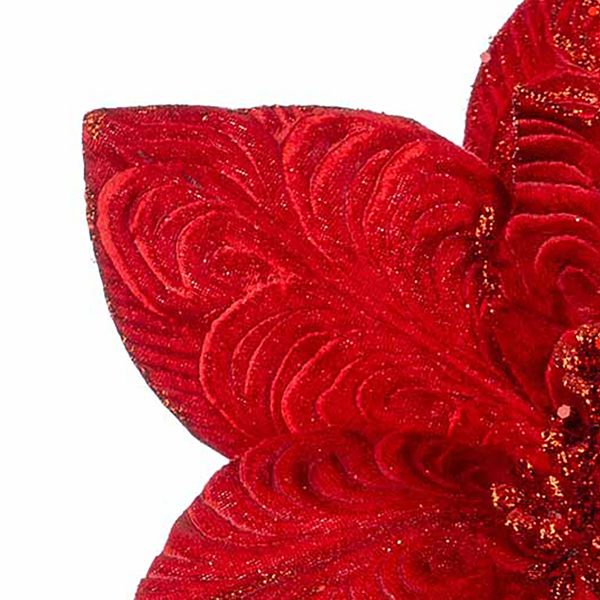 Fiore di Natale rosso Coup de Pinceau Magique 31 cm