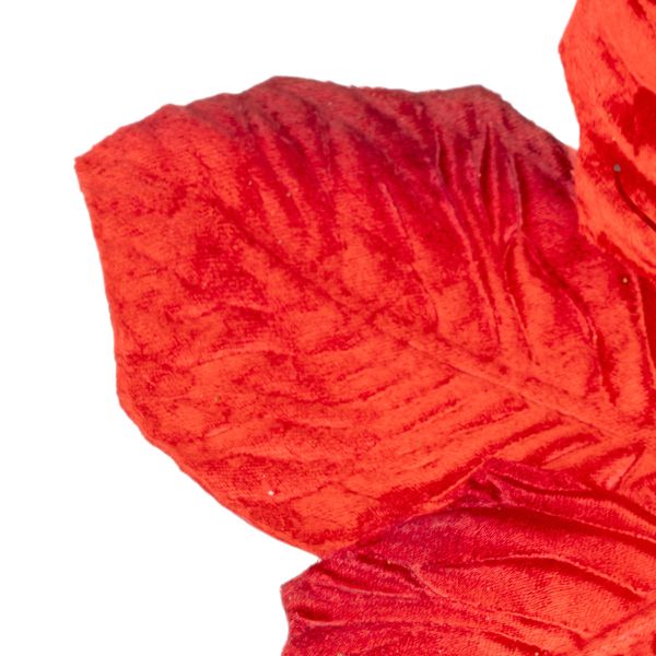 Fiore di Natale rosso Fête des Baies 30 cm