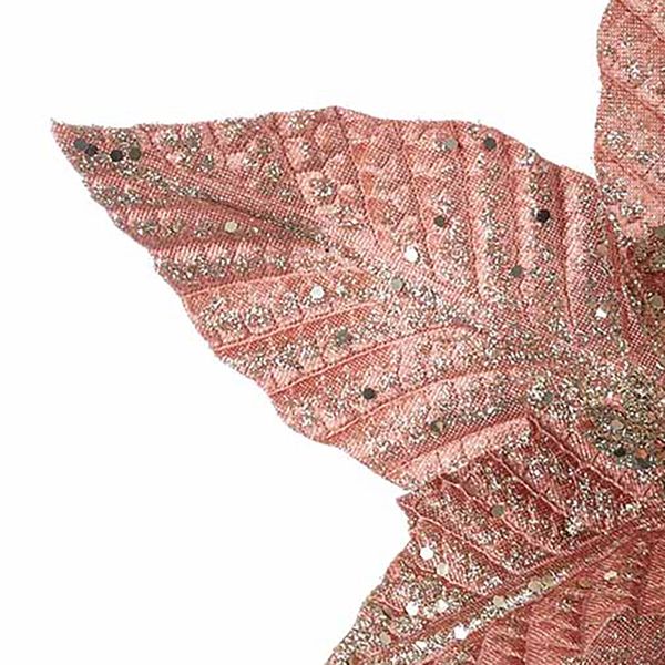 Fiore di Natale rosa Sourire de Princesse 35 cm
