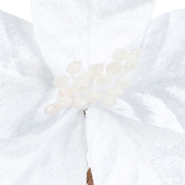 Fiore di Natale bianco Pure Love Spell 20 cm