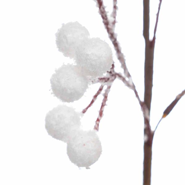 Ramo con bacche innevate Inverno Orientale 55 cm